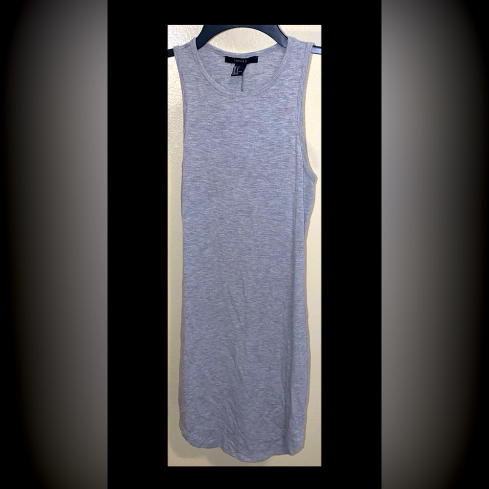 NWOT Forever 21 Grey Sleeveless Bodycon Dress size S